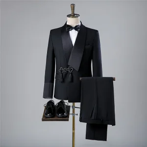 Men's Business Casual Shawl Collar Suits