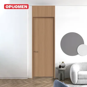 Frameless Invisible Interior Room Wood Solid Flush Hidden Frame Aluminum Door