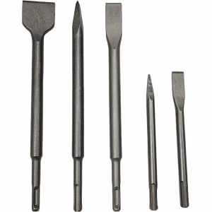 5pcs SDS Cold and Carving Chisel for Concrete Hydraulic Hammer &amp; Rock Breaker Masonry Point Tip Type-001