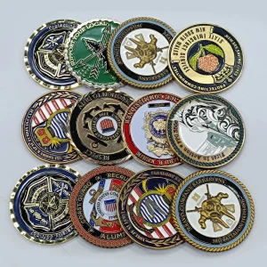 Wholesale Zinc Alloy Laser Engrave Hard Enamel Old Copper Brass Blank 3D Gold Souvenir Commemorative Metal Custom Challenge Coin