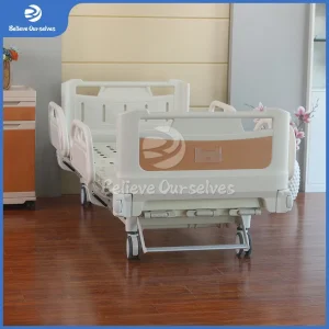 Huaren Full Hospital Furniture Factory Hydraulic Medical Bed China Hr-S02 Leg Lift Function 2 Crank Manual Multi-Function ICU Patient Bed