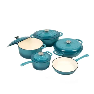 Red Enamel Dutch Oven Cookware Set