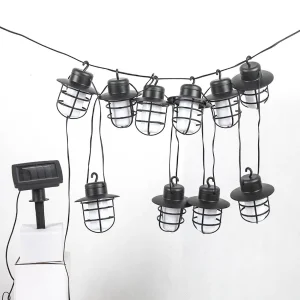 Linterna de cadena LED recargable de plástico
