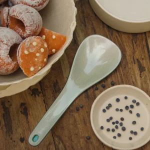 Eco-friendly Biodegradable Rice Husk FiberNatural Bamboo Fiber Comfortable Touch Cooking Shovel Spoon With Handle