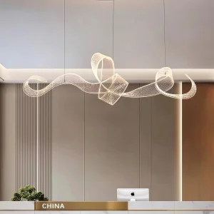 Wave Acrylic Chandelier