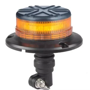 Flexible Pole Mount Black Top Lift Truck Tractor Amber Strobe Rotating Light Vehicle LED Warning Beacon