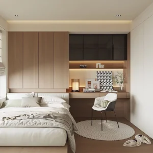 Modern Log Style, Natural Environmental Protection, Simple Design, Children's Room, Comfortable Large-Capacity Storage Space, Customized Wooden Tatami Bed