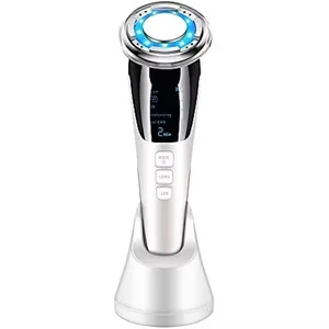 Heat&amp;Cool Facial Skincare Tool Home Facial Spa for Face Neck Body Aging Wrinkles Skin Tightening Portable LED Face Massager