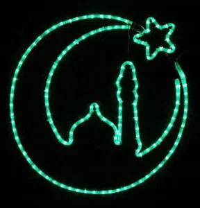 Eid Ramadan Festival Star Motif Outdoor Lighting