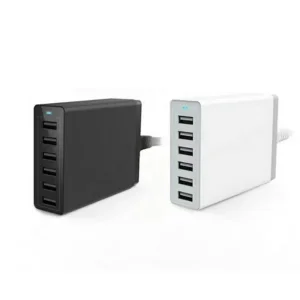 50W 6 Ports Portable Desktop Charger