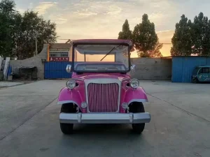 72V Battery Powered Motor 8 Seaters Electric Golf Cart Sightseeing Vintage Classic Car