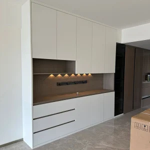 Minimalist Style Customized Modern Wooden Shoe Cabinet Entryway Furniture Storage Bench with Drawer and Hidden Shoe Rack