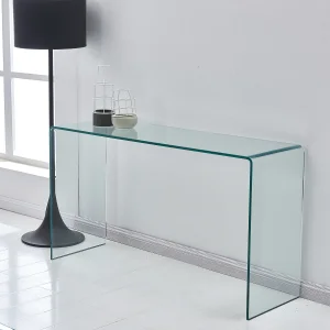 Modern Clear Glass Console Table