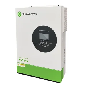Sunway 5kVA MPPT 450VDC PV Input 220V 48V 5kw on off Grid Tie Hybrid Solar Inverter