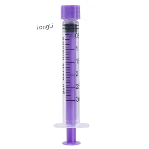 Various Sizes Disposable Medical Colorful Oral Feeding Syringe with Caps