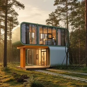 Galvanized Steel Frame Eco Capsule Home for Green Living