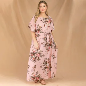 Summer Women′ S Plus Size Printed Dress Fashion Dress