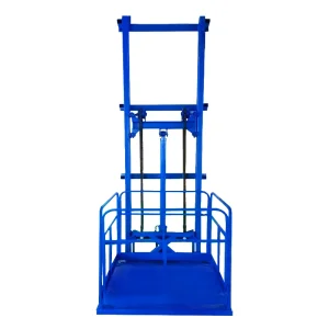 Warehouse Wall Mounted Goods Lift Guide Rail Hydraulic Small Cargo Lift Platform Freight Elevator Cargo Elevator