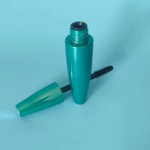 New Arrival Green Color New Style Luxury Mascara Tubes Hot Stamping Plastic Mascara Tube with Wand for Cosmetic Packaging