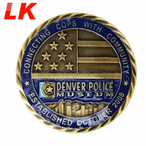 Antique Plating Metal Military Challenge Coin with Custom Logo