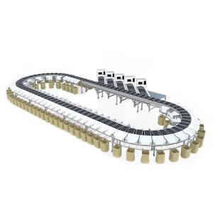 High Speed Conveyor Belt Parcel Weight Volume Barcode Sorting Conveyor Machine Can System Integrating Optimize Order Management
