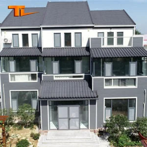 Instalación fácil, alta calidad, villa de lujo de acero ligero, edificio prefabricado, villa residencial personalizada