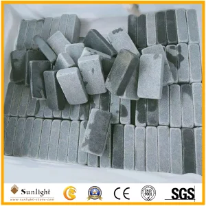 Natural Yellow/Grey/Red/Black/Pink/Granite/Marble/Limestone/Basalt Flamed/Honed/Tumbled Finish Cobblestone/Paving Stone for Garden Stepping/Landscape