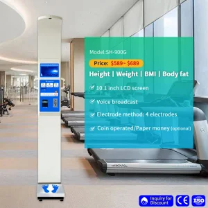 China Factory Wholesale Fully Automatic Electronic Height Weight Scale Health Checking Body Composition Fat Analyzer