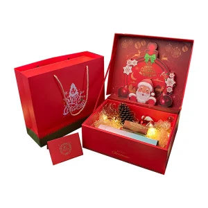 Christmas Gift Box Bag Set Recyclable Art Paper