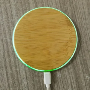 Custom Bamboo Wireless Charger
