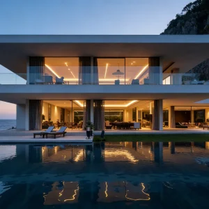 Luxury Modular Light Steel Villa Prefab Steel Structure House Eco Friendly for Outdoor Mobile Light Steel Structure House