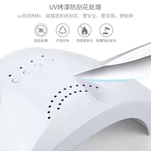 Nail Salon Gel Set Kit with UV LED Smart Nail Lamp for Manicure and Gel Polish Curing