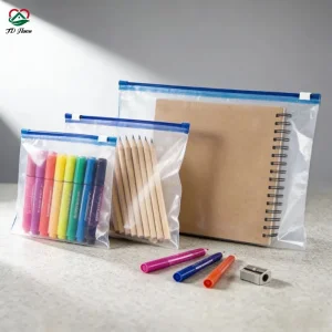 Wholesale PE Polyethylene Environmental Slide Lock Food Frozen Packing Zipper Bags