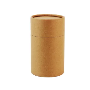 Wholesale Food Grade Tea Kraft Paper Tube Packaging Airtight With Aluminum Inside Custom Craft Coffee Paper Tubes Packaging