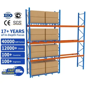 Factory Direct Selective Pallet Rack Heavy Duty Industrial Warehouse 1000-3000kg Load Capacity Teardrop Pallet Racking System
