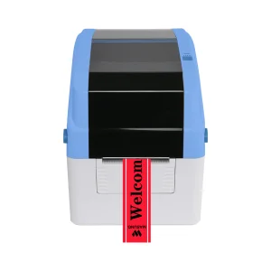 MASUNG Thermal Transfer Printer 300dpi Label Printer High Resolution Label Printing with Stain Ribbons
