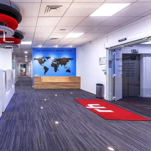 UAE Office Building Project Used Aluminum Perforated Pop Ceiling Design for Lobby