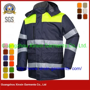 Hombres Ropa de Trabajo Industrial de Seguridad Reflectante para Invierno (W952)