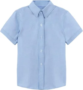 Camisa de manga corta de algodón transpirable personalizada para niños