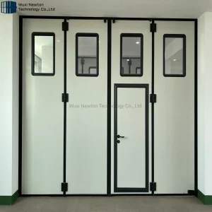 Folding Sliding Fire Rated Steel Aluminum Safe Workshop Industrial Folding Door