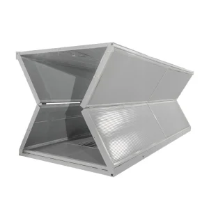 Modern Square Steel Folding Container House for Office &amp; Hotel Use Fast Building Temporary Construction with 5 Year Warranty
