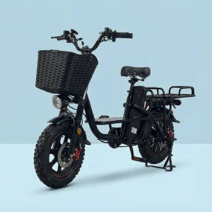 Electric City Bike for Commuting Family Cargo E Bike with Front Basket &amp; Rear Rack Delivery PRO Bicycle Y120max