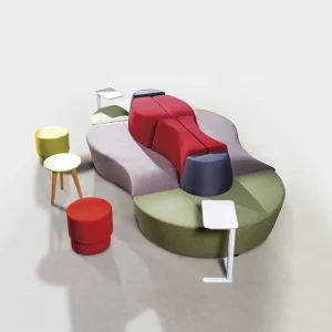 Greenfield Furniture High Quality Collaborative Modern Office Commercial Furniture Upholstered Sectional Modular Sofa
