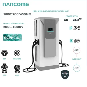 120kw Dual Gun Commercial EV DC Charger with Ocpp Protocol
