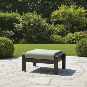 Elegant Aluminum Outdoor Coffee Table with Matching Lounge Chair