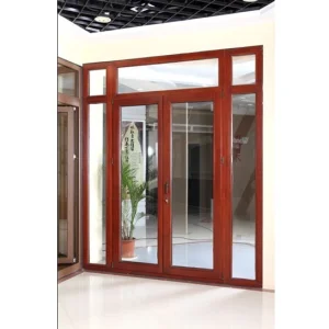 Building Shop Exterior Front Gate Entrance Aluminum Alloy Commercial Door