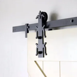 mm-23b Door Rail Kit Barn Door Kit Track Kit System Carbon Steel Modern Closet Hardware