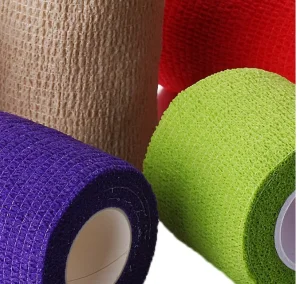 Premium Rayon Cohesive Wrap for Veterinary Care and Support