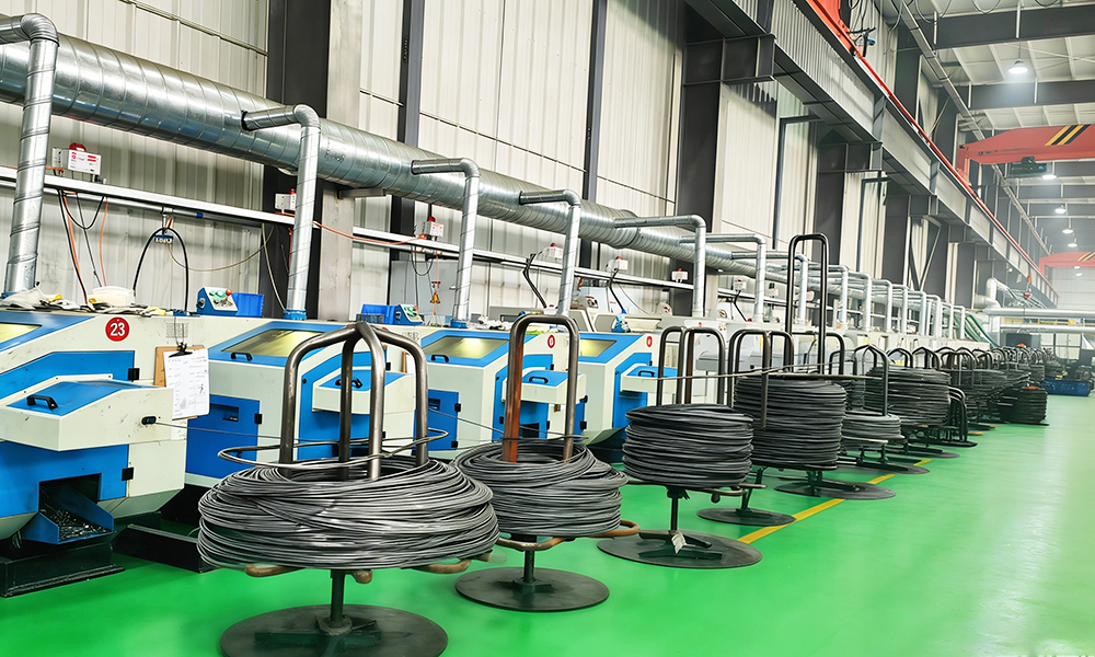 Sinsun screw head forming process on automated production line