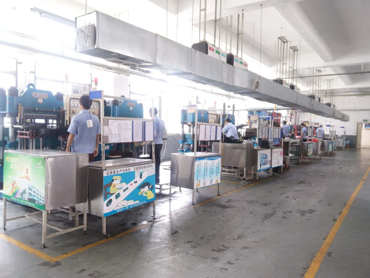 Automated silicone rubber parts demolding and quality inspection station